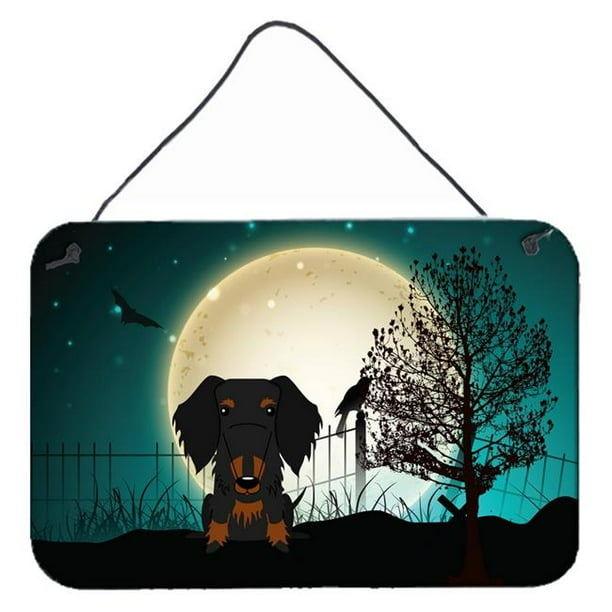 Carolines Treasures Halloween Scary Wire Haired Dachshund Black Tan Wall or Door Hanging Prints BB2317DS812 8 x 12 Multicolor Carolines Treasures Halloween Scary Wire Haired Dachshund Black Tan Wall or Door Hanging Prints BB2317DS812 8 x 12 Multicolor